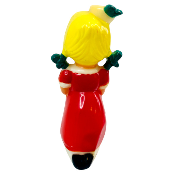 Vintage Hard Plastic Girl Figurine Blonde Kneeling Made in Hong Kong 5" Sailor - Picture 3 of 8